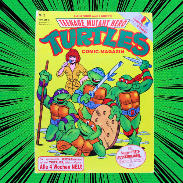 TMNT Turtles Comic Magazin 2 Conpart 1991 selten | Hoppla-Stuff